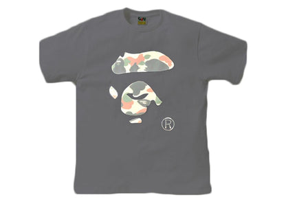 BAPE Reflector 1st Camo Ape Face Tee White/Green