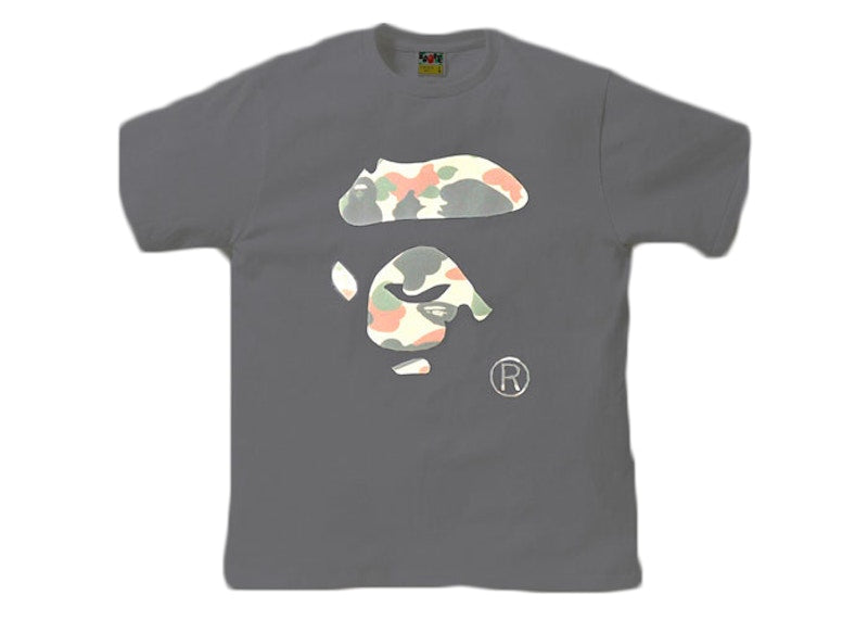 BAPE Reflector 1st Camo Ape Face Tee White/Green