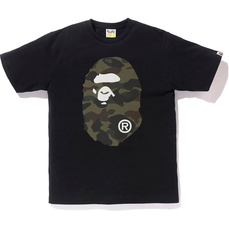 BAPE Reflector 1st Camo Big Ape Head Tee Black/Green