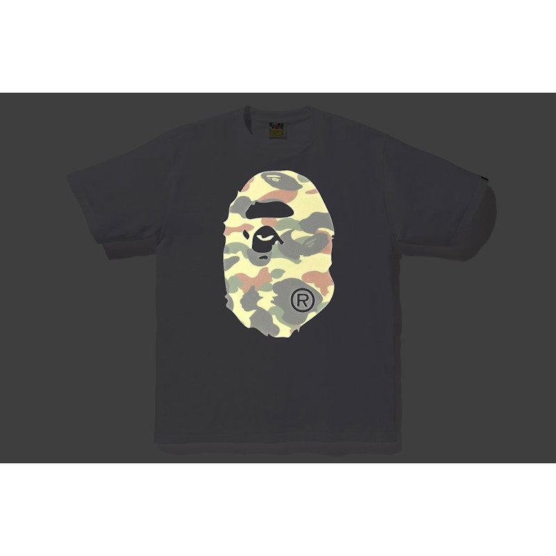 BAPE Reflector 1st Camo Big Ape Head Tee White/Green