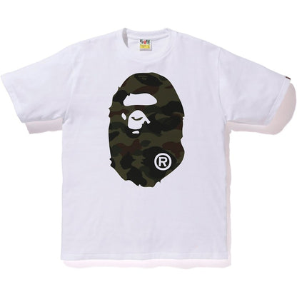 BAPE Reflector 1st Camo Big Ape Head Tee White/Green