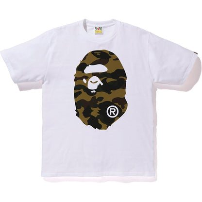 BAPE Reflector 1st Camo Big Ape Head Tee White/Yellow