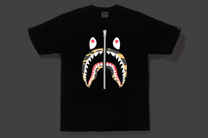 BAPE Reflector 1st Camo Shark Tee Black/Yellow