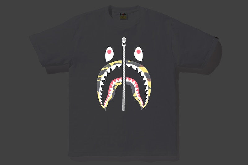 BAPE Reflector 1st Camo Shark Tee White/Yellow