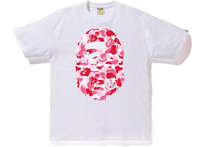 BAPE Reflector ABC Big Ape Head Tee White/Pink