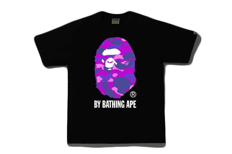 BAPE Reflector Color Camo By Bathing Tee Black/Purple