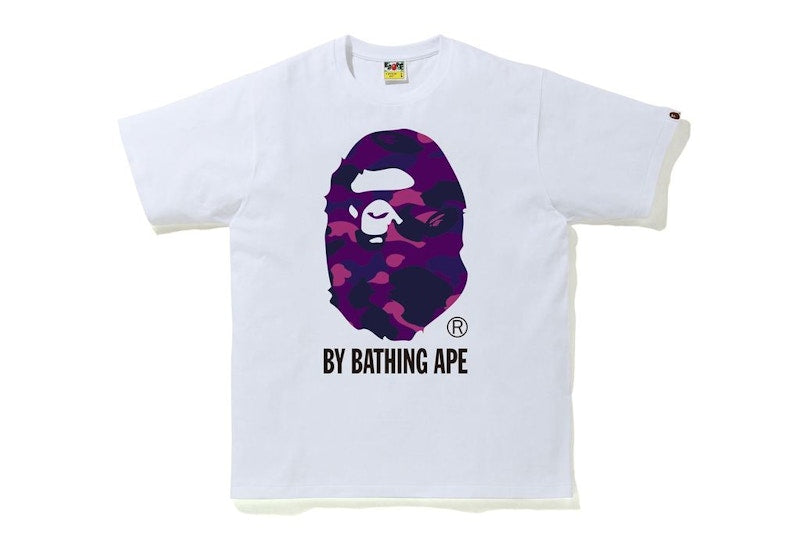 BAPE Reflector Color Camo By Bathing Tee White/Purple