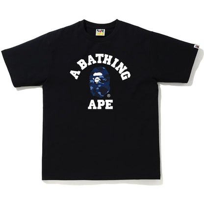 BAPE Reflector Color Camo College T-shirt Black/Navy