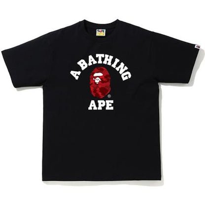 BAPE Reflector Color Camo College T-shirt Black/Red