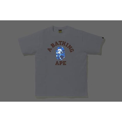 BAPE Reflector Color Camo College T-shirt White/Navy