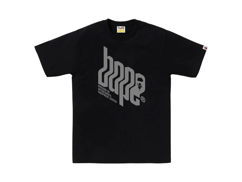 BAPE Reflector Equipment Center Logo Tee Black