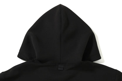 BAPE Relaxed Double Knit Full Zip Hoodie Black