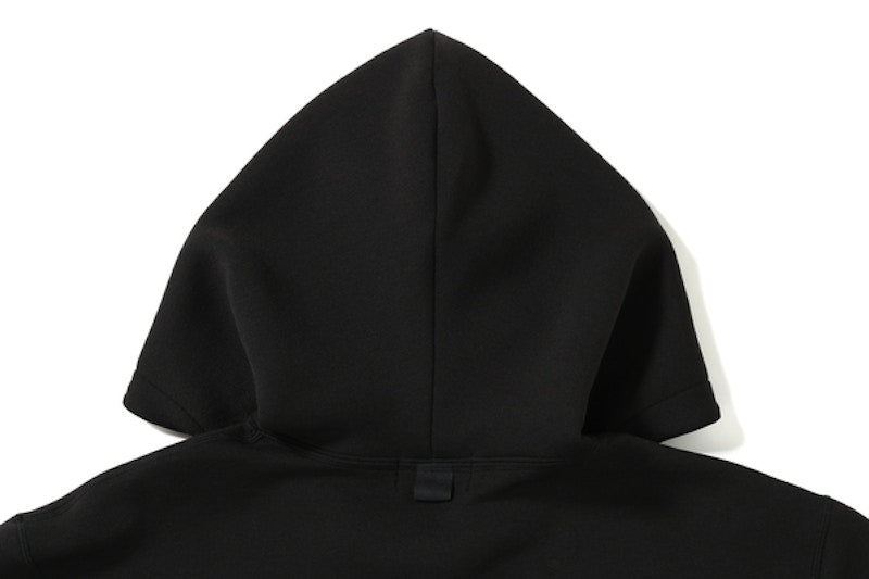 BAPE Relaxed Double Knit Full Zip Hoodie Black