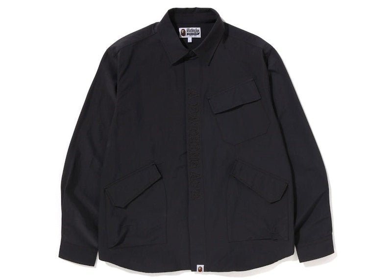 BAPE Relaxed Fit Army Shirt Charcoal