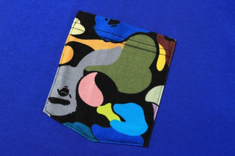 BAPE Relaxed Multi Camo Pocket Tee Blue