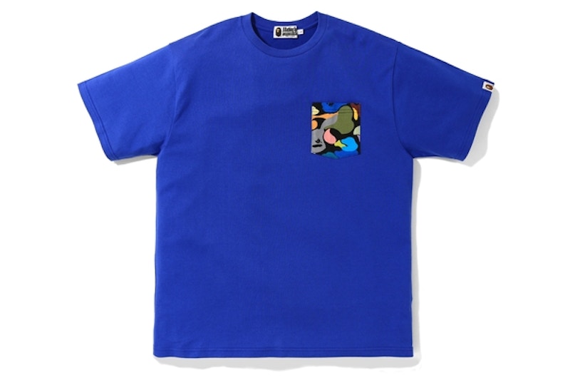 BAPE Relaxed Multi Camo Pocket Tee Blue