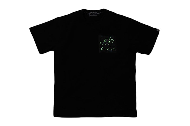 BAPE Relaxed Space Camo Pocket Tee Black
