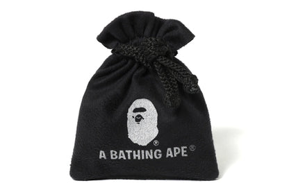 BAPE Rhinestone Ape Head Ring Silver