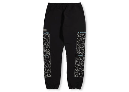 BAPE Rip Stop Track Pants Black