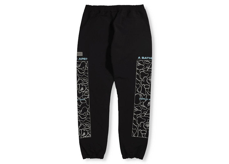 BAPE Rip Stop Track Pants Black
