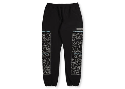 BAPE Rip Stop Track Pants Black