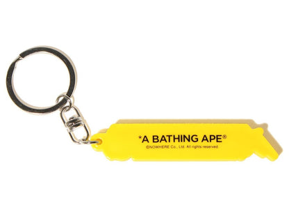 BAPE Rubber Keychain Yellow