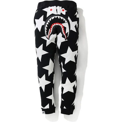 BAPE STA Pattern Shark Slim Sweatpants Black