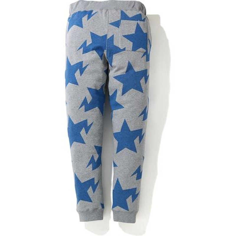 BAPE STA Pattern Shark Slim Sweatpants Gray