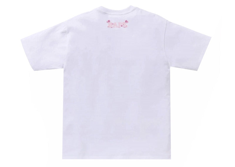 BAPE Sakura Photo Ape Head #2 Tee (SS24) White