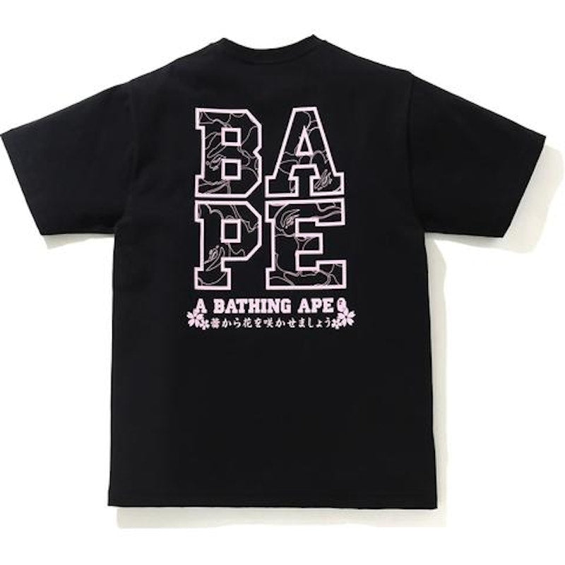 BAPE Sakura Photo Ape Head Tee (SS21) Black
