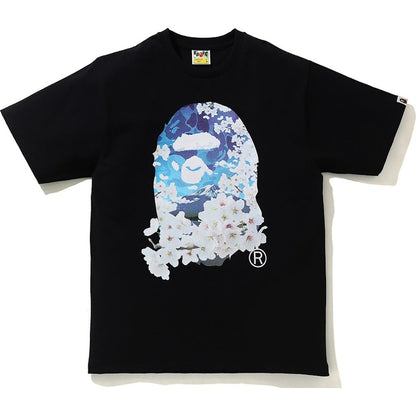 BAPE Sakura Photo Ape Head Tee (SS21) Black
