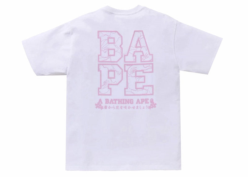 BAPE Sakura Photo Ape Head Tee (SS24) White