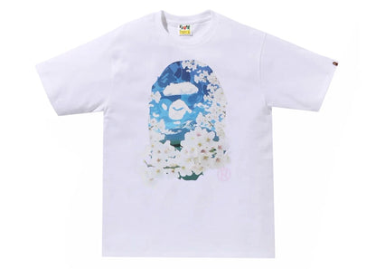 BAPE Sakura Photo Ape Head Tee (SS24) White