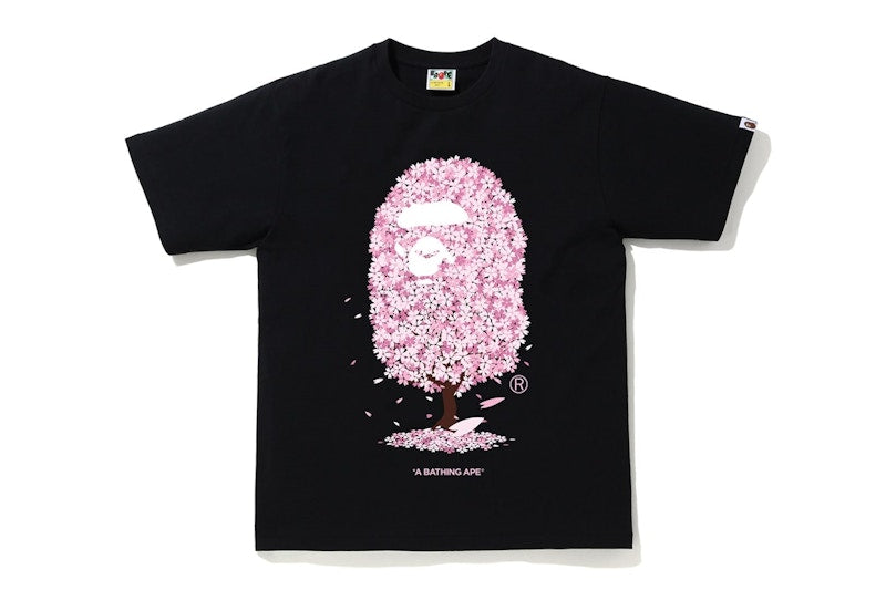 BAPE Sakura Tree Tee Black