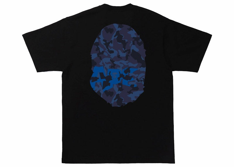 BAPE Sand Camo Big Ape Head Tee Black/Navy