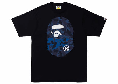 BAPE Sand Camo Big Ape Head Tee Black/Navy