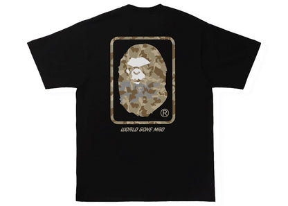 BAPE Sand Camo Mad Face Tee Black/Beige