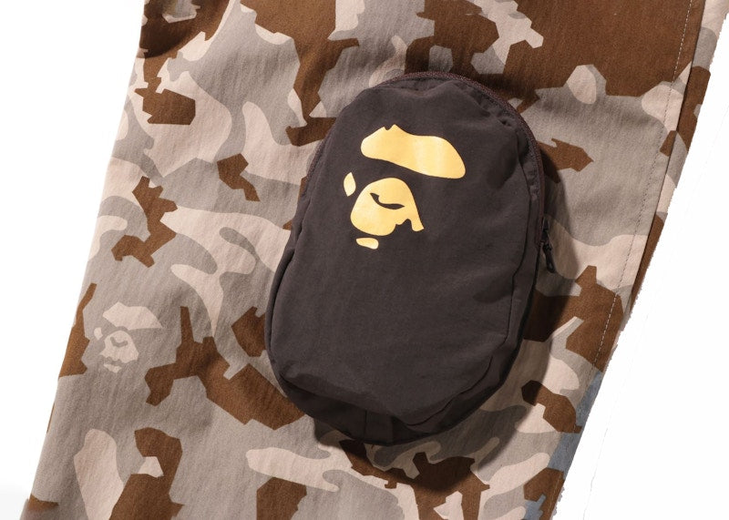 BAPE Sand Camo Multi Pocket Hoodie Jacket Beige