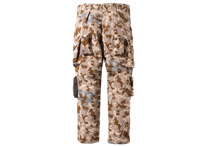 BAPE Sand Camo Multi Pocket Wide Fit Pants Beige