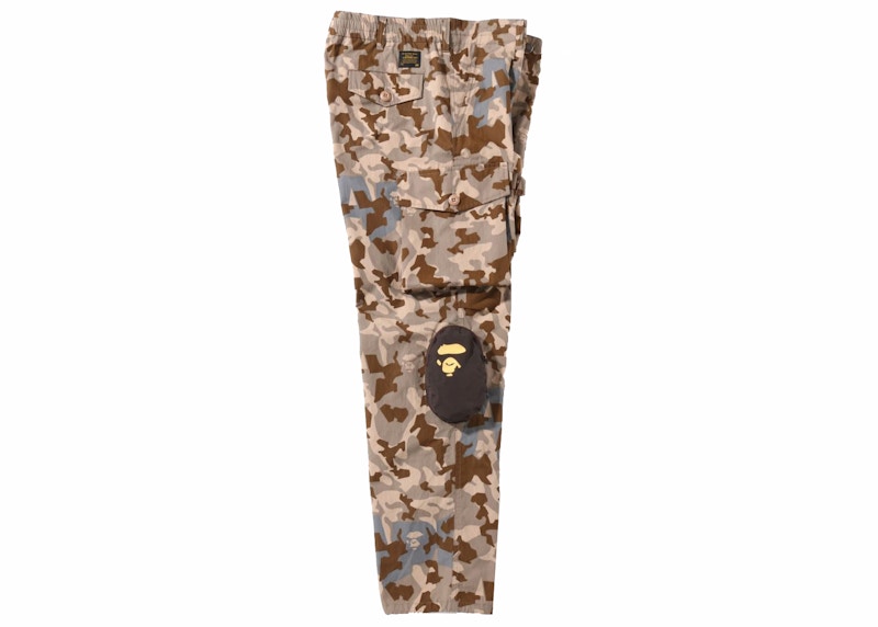 BAPE Sand Camo Multi Pocket Wide Fit Pants Beige