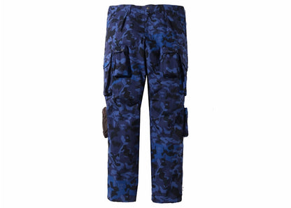 BAPE Sand Camo Multi Pocket Wide Fit Pants Navy