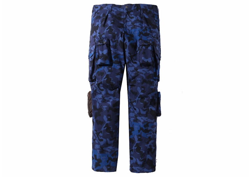 BAPE Sand Camo Multi Pocket Wide Fit Pants Navy