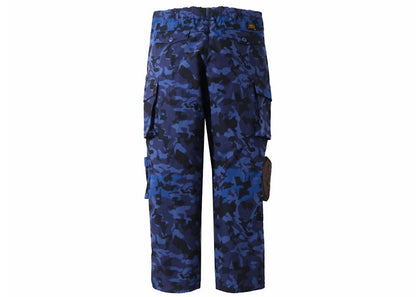 BAPE Sand Camo Multi Pocket Wide Fit Pants Navy