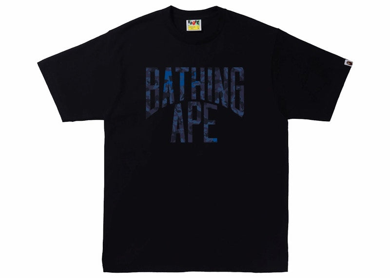 BAPE Sand Camo NYC Logo Tee Black/Navy