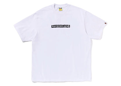 BAPE Screen Print Stencil Logo Relaxed Fit Tee White