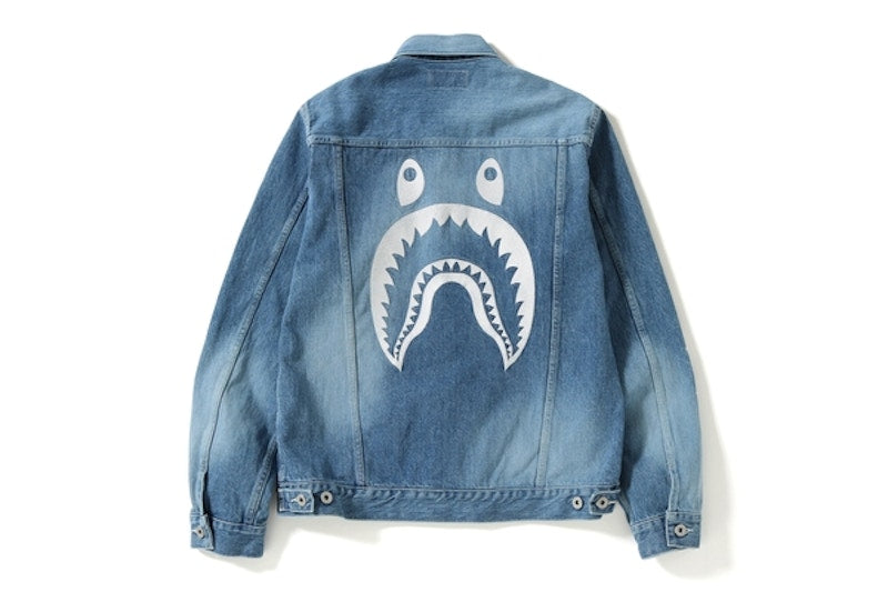 BAPE Shark Denim Jacket Indigo