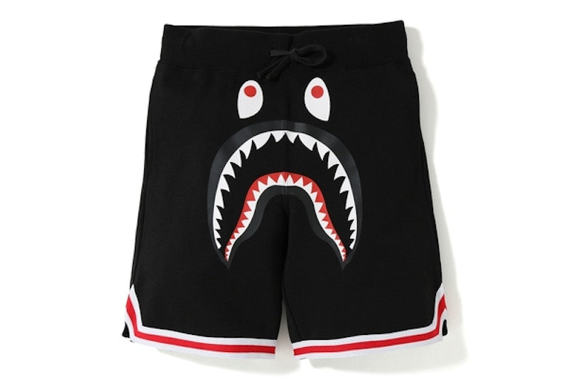 BAPE Shark Basketball Sweat Shorts Black
