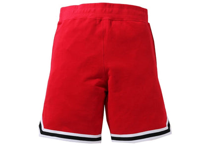 BAPE Shark Basketball Sweatshort Red