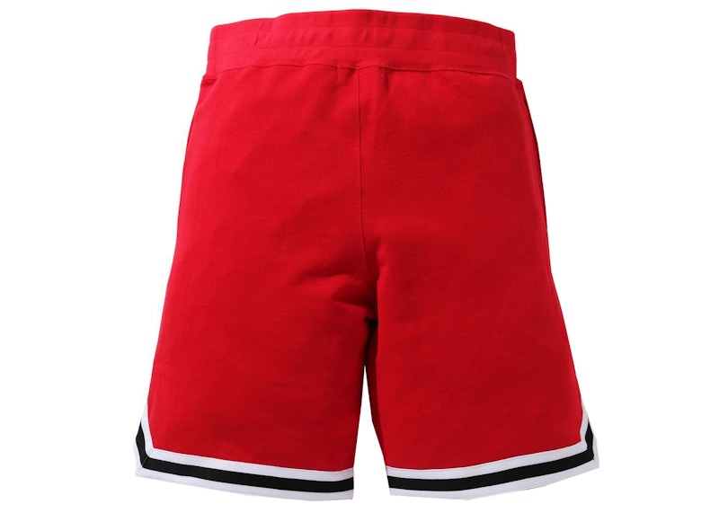 BAPE Shark Basketball Sweatshort Red