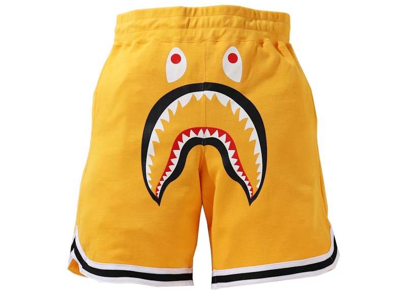 BAPE Shark Basketball Sweatshort Yellow